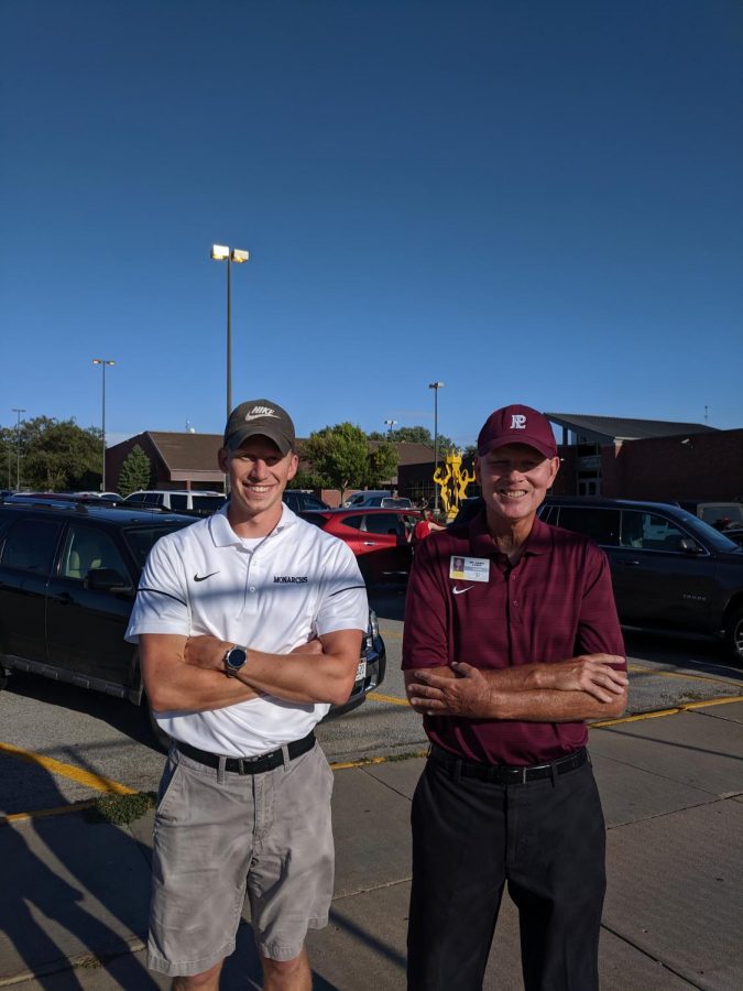 Sean Clerc and Kerry Lampe showing their tennis pride!