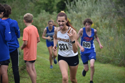 Abigail Jensen is striking a pose while running in the 5k race at Walnut Creek on August 31st. 