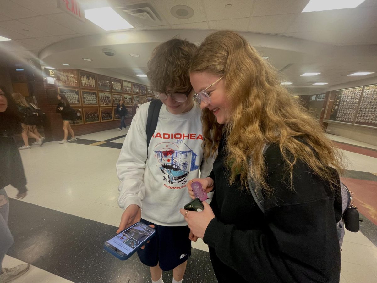 Noah Finn and Kaylee Cook shop the LEGO Website for future sets. 